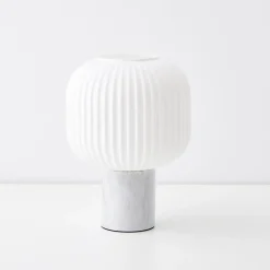 GigiandTom Accordion Marble Table Lamp White* Lighting