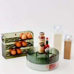 GigiandTom Acrylic Kitchen Egg Holder* Pantry & Fridge Storage