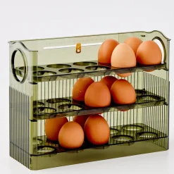 GigiandTom Acrylic Kitchen Egg Holder* Pantry & Fridge Storage