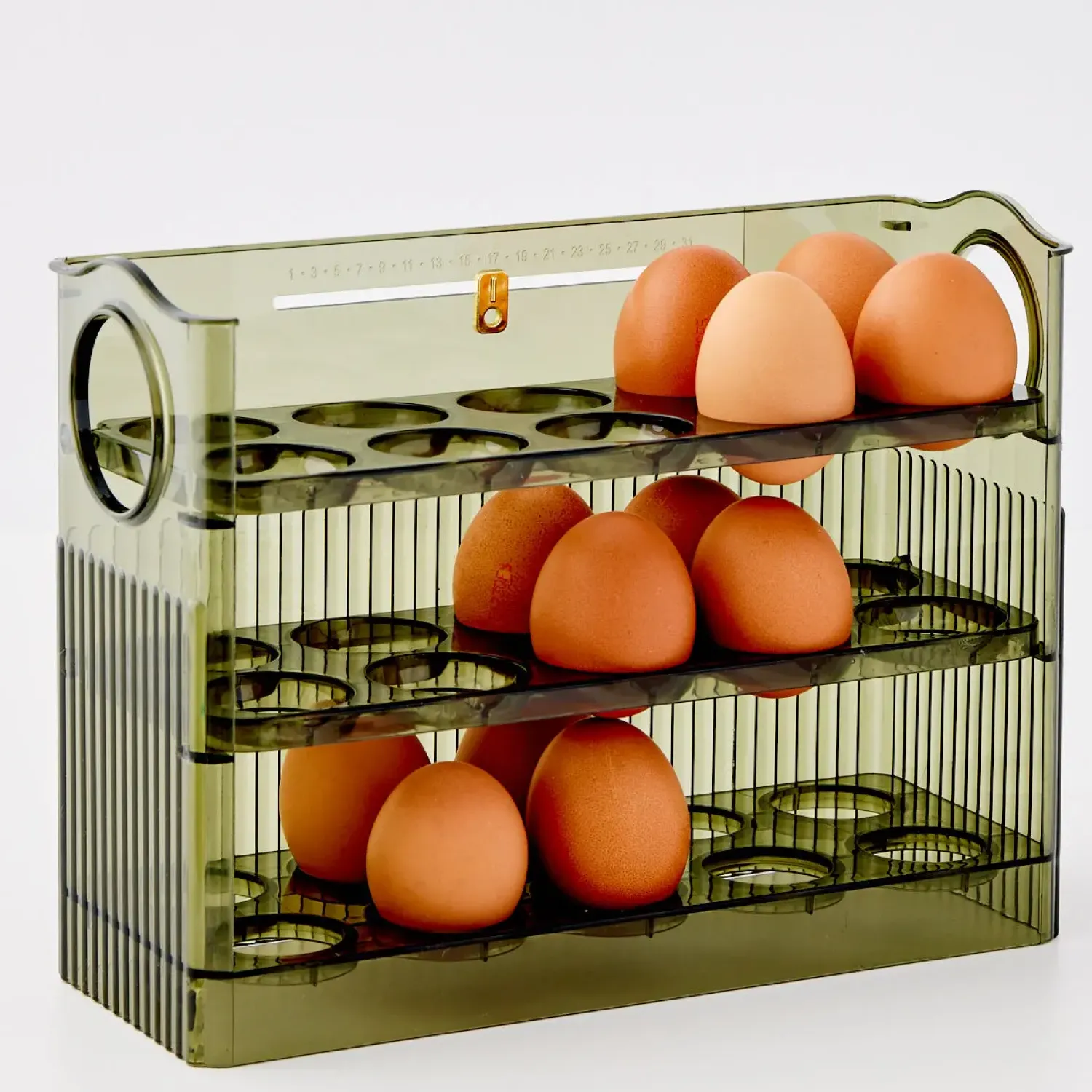 GigiandTom Acrylic Kitchen Egg Holder* Pantry & Fridge Storage