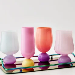 GigiandTom Aden Cocktail Glass Pink* Wine Glasses