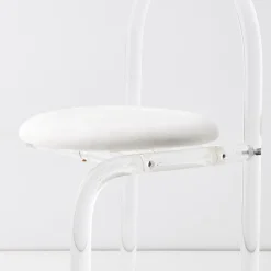 GigiandTom Arch Lucite Accent Chair White* Furniture