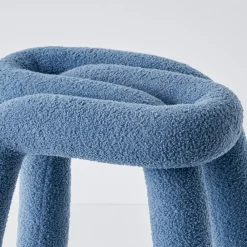 GigiandTom Berber Stool Boucle Blue* Furniture