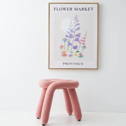 GigiandTom Berber Stool Boucle Pink* Furniture