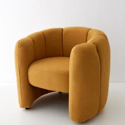 GigiandTom Bloom Boucle Accent Chair Mustard* Furniture