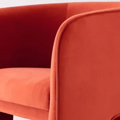 GigiandTom Bower Velvet Accent Chair Red* Furniture