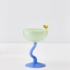 GigiandTom Bumble Cocktail Glass Green/Blue* Cocktail Glasses