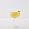 GigiandTom Bumble Cocktail Glass Yellow/White* Cocktail Glasses