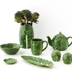 GigiandTom Cabbage Ceramic Tea Pot Green* Tableware