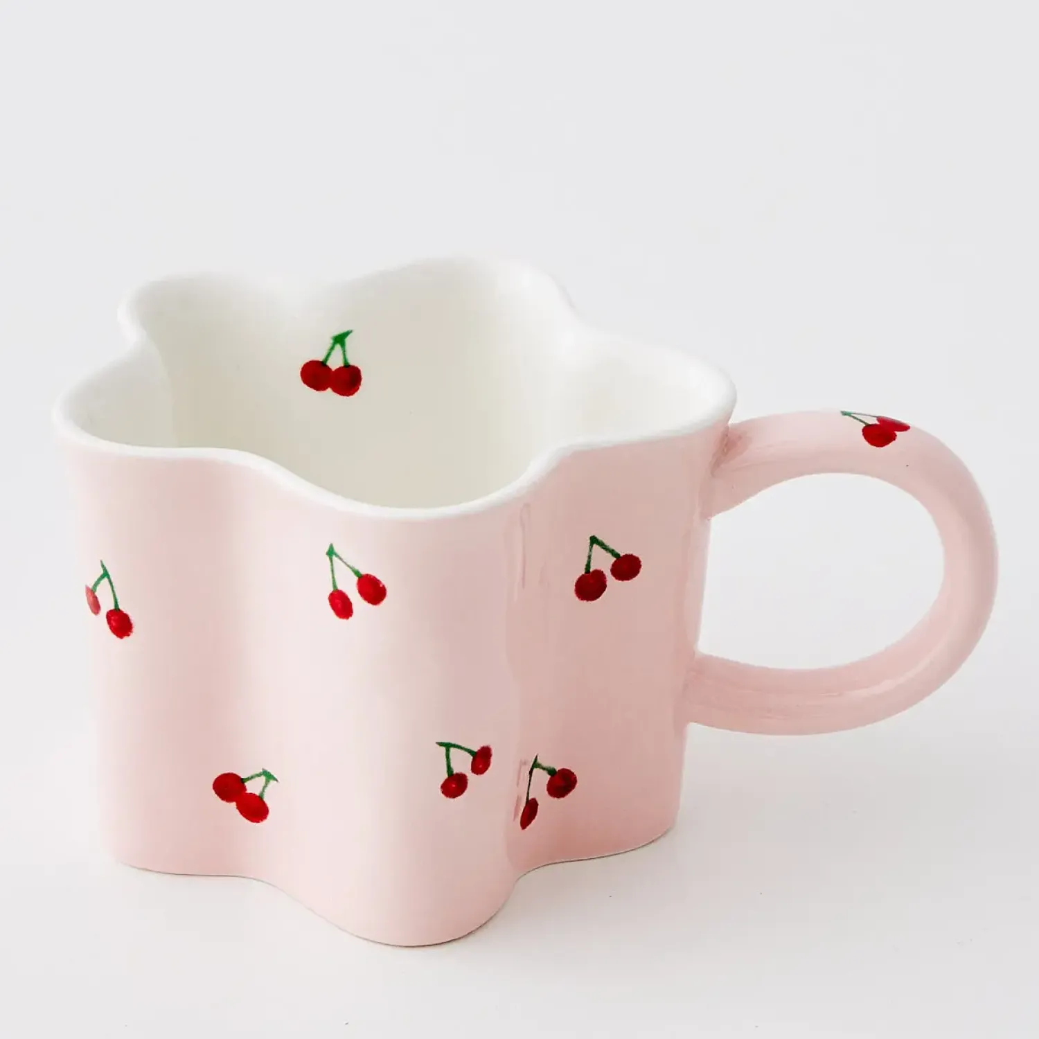 GigiandTom Cherry Ceramic Mug Pink* Mugs & Teacups