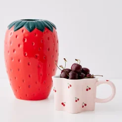 GigiandTom Cherry Ceramic Mug Pink* Mugs & Teacups