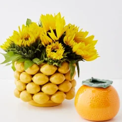 GigiandTom Citron Lemon Ceramic Vase* Vases