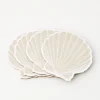 GigiandTom Clam Shell Coaster Set Of 4 Natural* Tableware