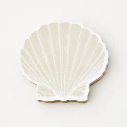 GigiandTom Clam Shell Coaster Set Of 4 Natural* Tableware