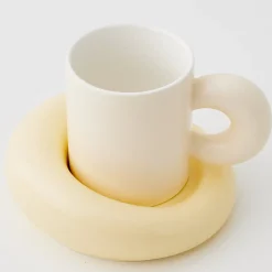 GigiandTom Cloud Ceramic Mug Set Yellow* Mugs & Teacups