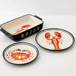 GigiandTom Crab Ceramic Side Plate* Tableware