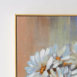 GigiandTom Daisy Garden Framed Canvas Oil Painting* Wall Art