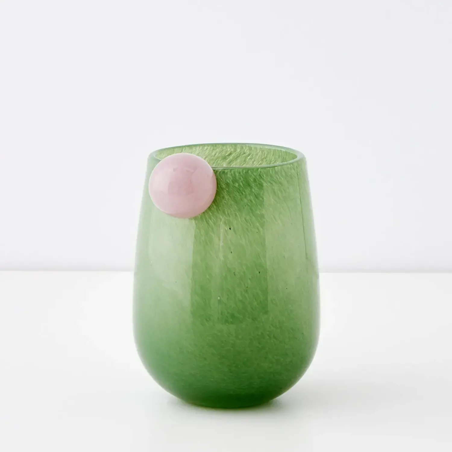 GigiandTom Droplet Medium Coloured Glass Vase Teal* Vases