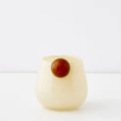 GigiandTom Droplet Small Coloured Glass Vase Yellow* Vases