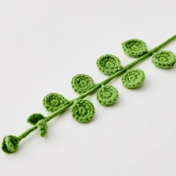 GigiandTom Eucalyptus Hand Knitted Crochet Flower Green* Vases