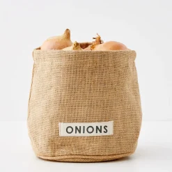 GigiandTom Farmstead Cotton/Jute Onion Bag* Pantry & Fridge Storage