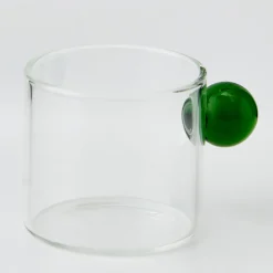 GigiandTom Glass Espresso Coffee Cup Green* Mugs & Teacups