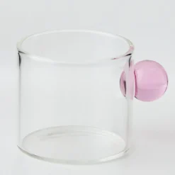 GigiandTom Glass Espresso Coffee Cup Pink* Mugs & Teacups