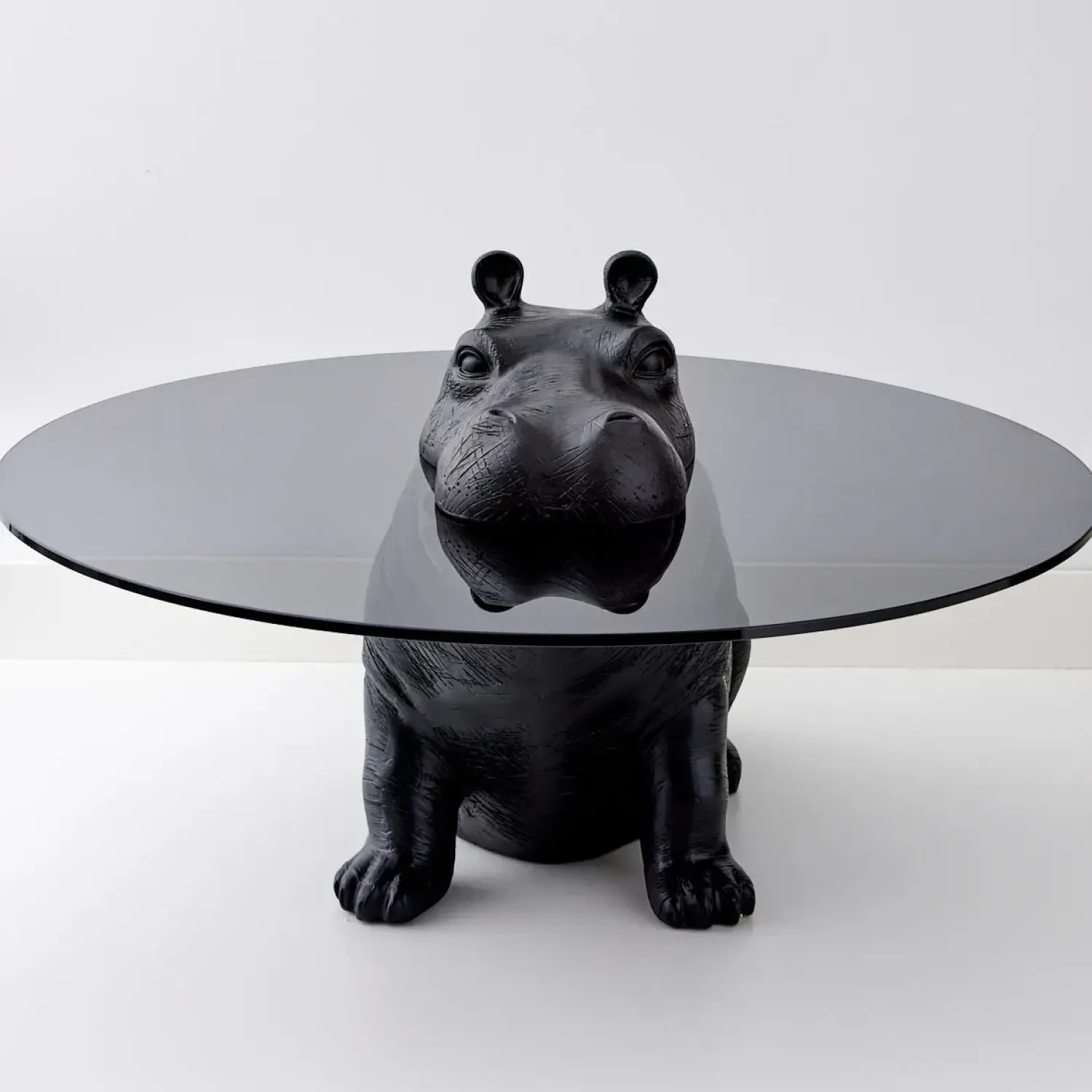 GigiandTom Hippo Glass Coffee Table Black* Furniture