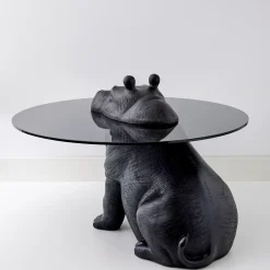 GigiandTom Hippo Glass Coffee Table Black* Furniture