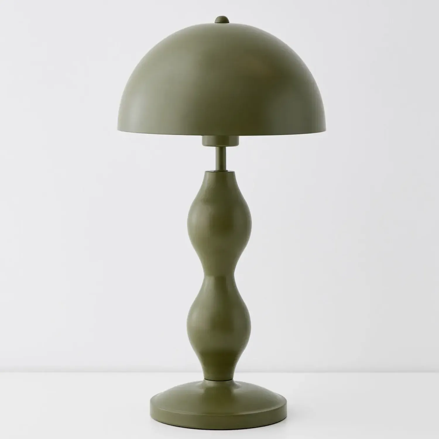 GigiandTom Hourglass Metal Table Lamp Olive* Lighting