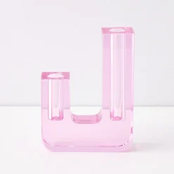 GigiandTom Infinity Crystal Cut Coloured Vase Pink* Vases