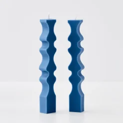 GigiandTom Inset Taper Candle Navy 2 Pack* Candles