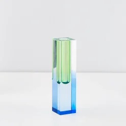 GigiandTom Kaleidoscope Ombre Acrylic Vase Navy/Green* Vases