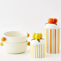 GigiandTom Lemon Ceramic Canister* Kitchen Accessories