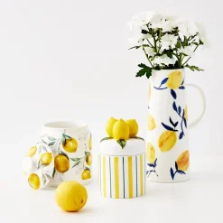 GigiandTom Lemon Ceramic Canister* Kitchen Accessories
