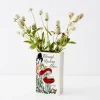 GigiandTom Looking Glass Ceramic Book Vase White* Vases