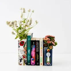 GigiandTom Looking Glass Ceramic Book Vase White* Vases