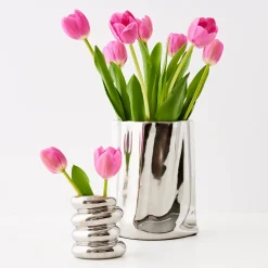 GigiandTom Mercury Metal Vase Silver* Vases