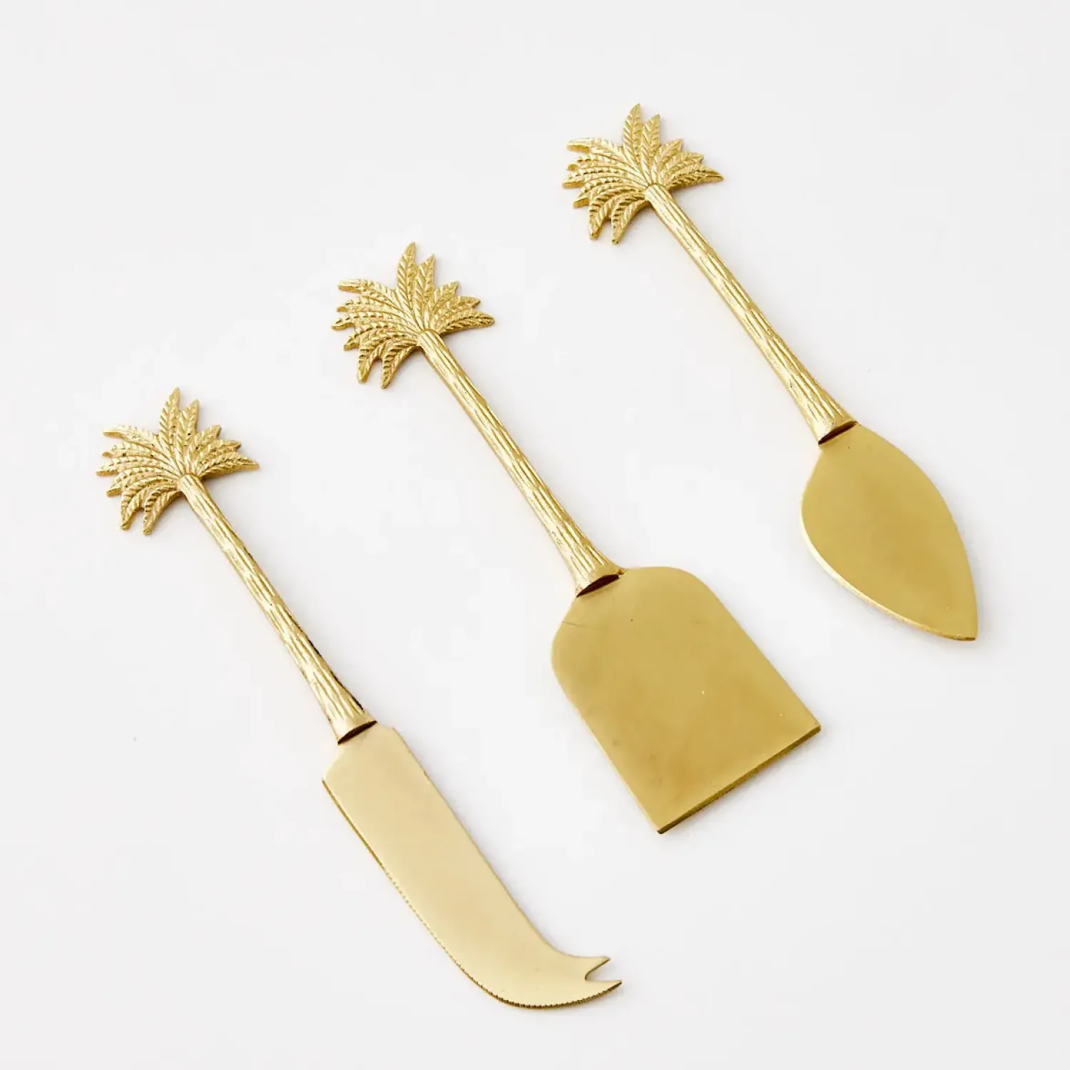 GigiandTom Miami Brass Cheese Knife Set* Serveware
