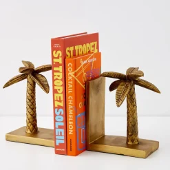 GigiandTom Miami Resin Bookends Gold* Decorative Objects & Trays