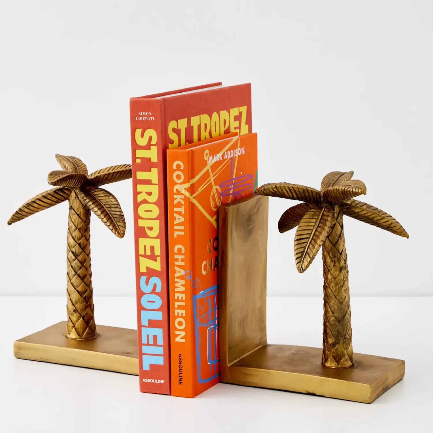 GigiandTom Miami Resin Bookends Gold* Decorative Objects & Trays