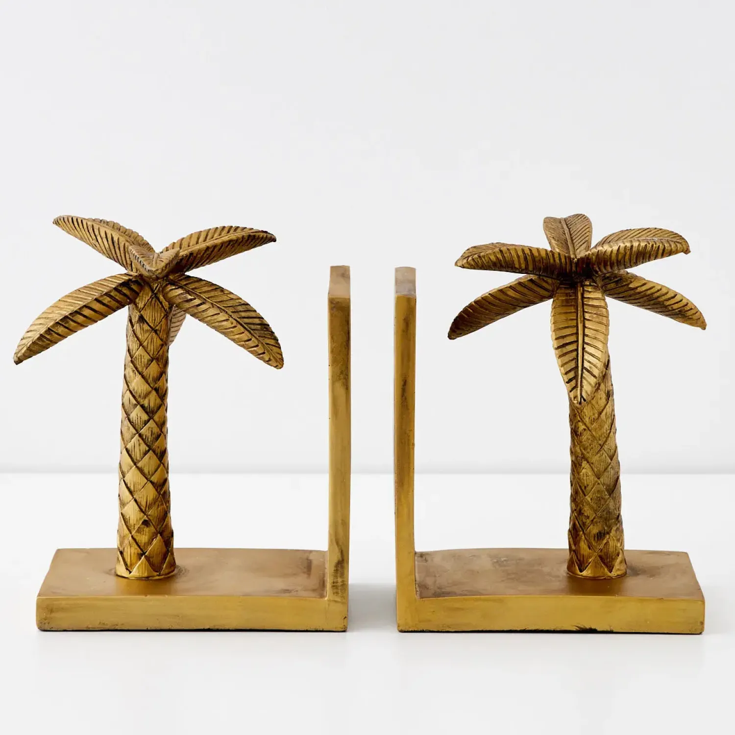 GigiandTom Miami Resin Bookends Gold* Decorative Objects & Trays