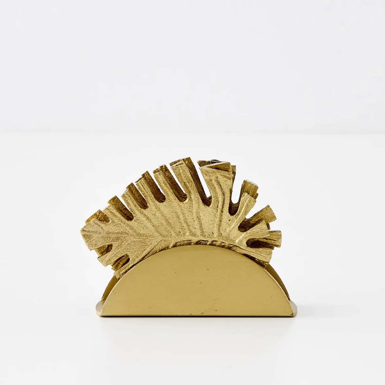 GigiandTom Monstera Metal Coaster Set Gold* Tableware
