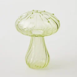 GigiandTom Mushroom Coloured Glass Vase Green* Vases