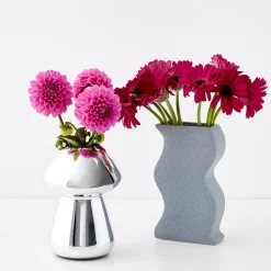GigiandTom Mushroom Glass Vase Silver* Vases