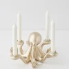 GigiandTom Otto Octopus Resin Candle Holder Gold* Candle Holders