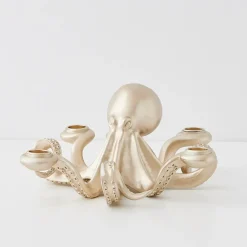 GigiandTom Otto Octopus Resin Candle Holder Gold* Candle Holders