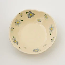 GigiandTom Painted Daisy Ceramic Bowl Blue* Tableware