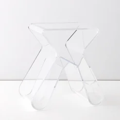 GigiandTom Paperclip Acrylic Side Table Clear* Furniture