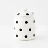 GigiandTom Polka Dot Ceramic Canister White* Kitchen Accessories